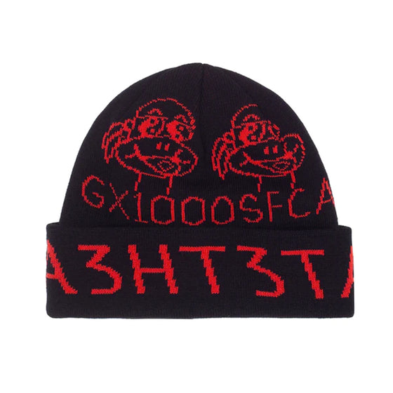 GX1000 61 Beanie - Black/Red