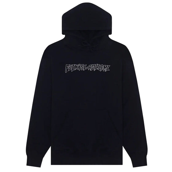 Fucking Awesome Outline Stamp Hoodie - Black - Medium