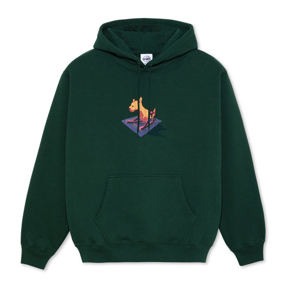 Polar Dave Hoodie - Dog - Dark Green - Large