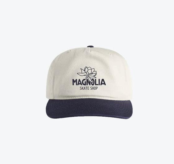 Magnolia Bloom Snapback - Natural/Navy
