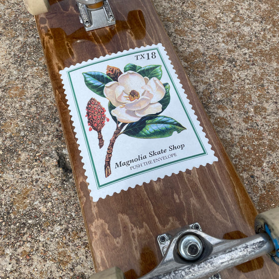 Magnolia Skate Shop Stamp Deck - Brown