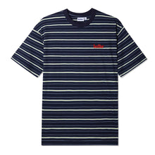  Butter Goods - Park Stripe Tee - Black/Sky/Banana - Medium