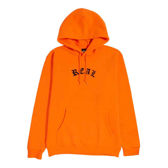 REAL SCRIPT HOODIE - SAFETY ORANGE - XLARGE