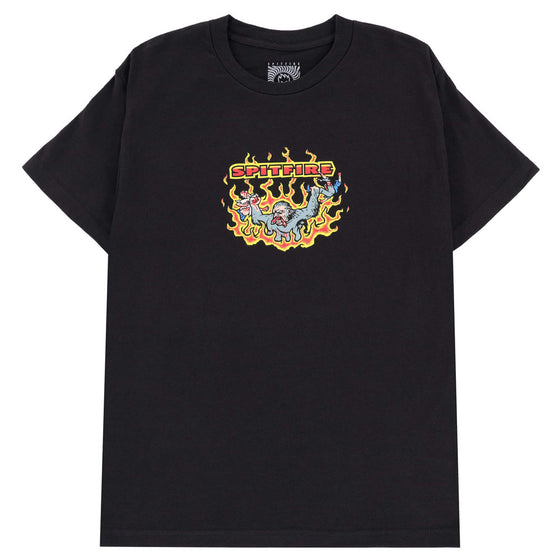 SPITFIRE MAULERS TEE - BLACK - XLARGE