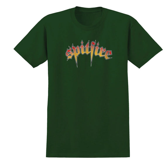 SPITFIRE VENOM SCRIPT TEE - FOREST GRN - MEDIUM