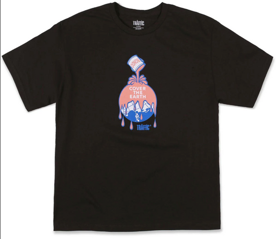 Traffic Cover The Earth Tee - Black - Large