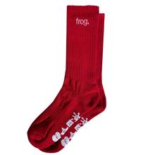  Frog Socks - Dark Red
