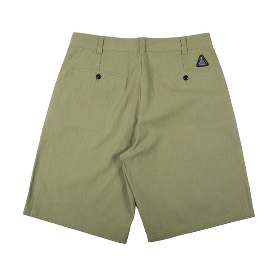 Theories Herringbone Bermuda Shorts - Sage - 34