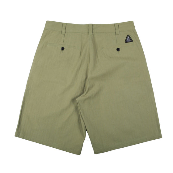 Theories Herringbone Bermuda Shorts - Sage - 32