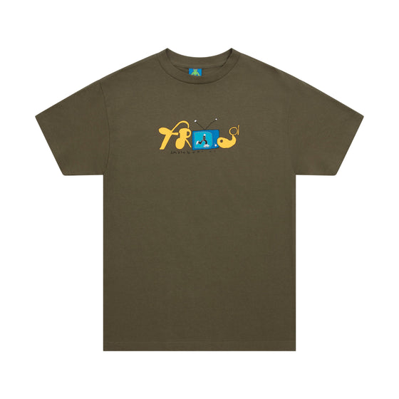 Frog Television Tee - Army - XL