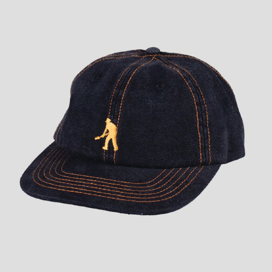 Pass~Port Workers Club Denim Cap - Washed Black