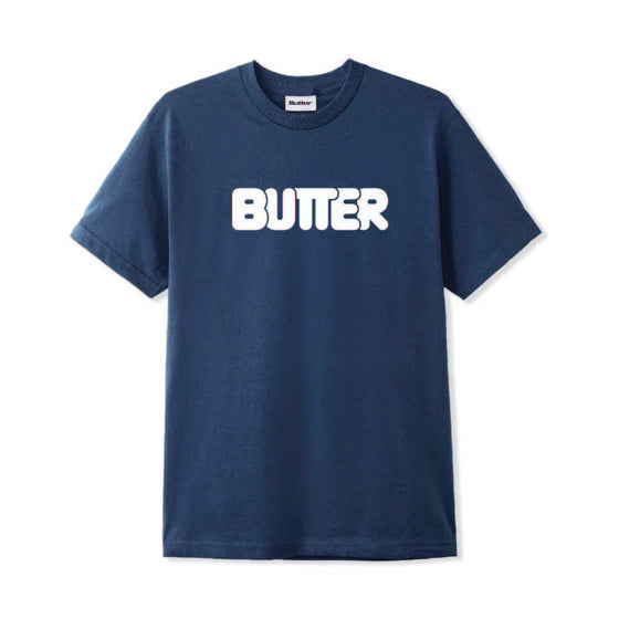 Butter Goods - Rounded Logo Tee - Denim - XLarge