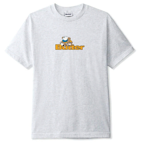 Butter Goods - Teddy Logo Tee - Ash - Large