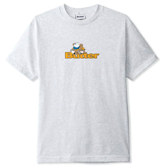 Butter Goods - Teddy Logo Tee - Ash - Large