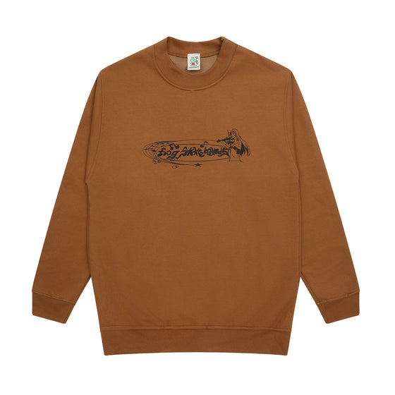 Frog Beautiful Music Crewneck - Caramel - Large