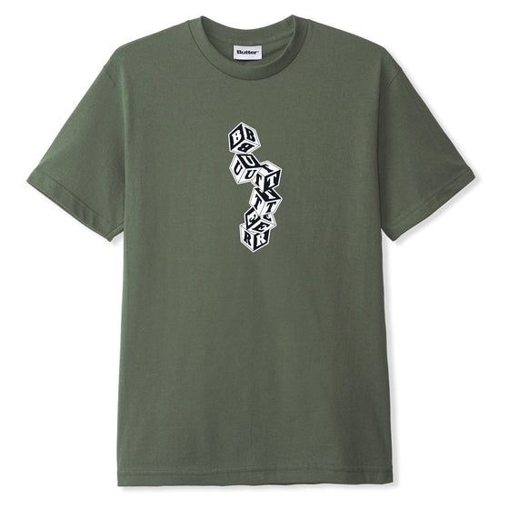 Butter Goods - Cubes Tee - Army - Large
