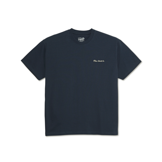 Polar Skate Co. Faces Tee - New Navy - Large