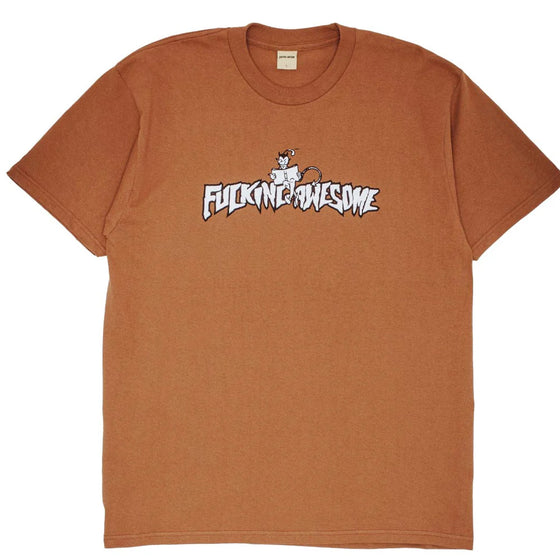 Fucking Awesome Sam Hill Short Sleeve Tee Shirt - Brown Sugar - Medium