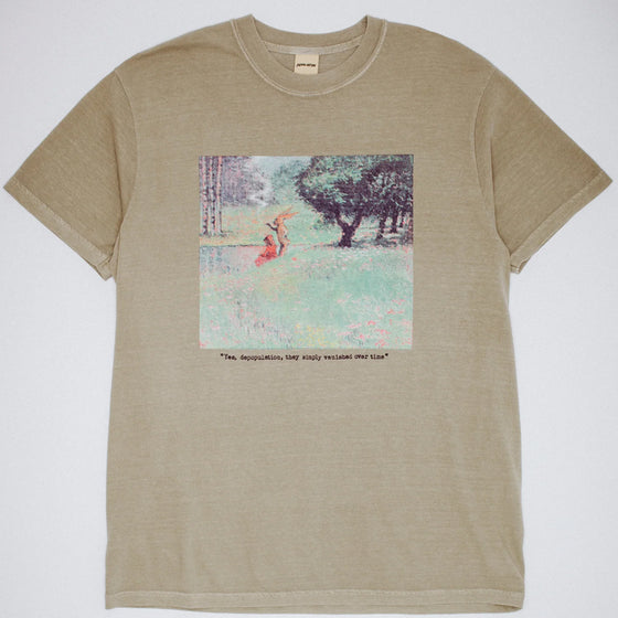 Fucking Awesome Depopulation Short Sleeve Tee - Khaki - Large