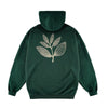 Magenta Botanic Hoodie - Green - XLarge