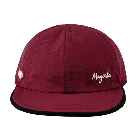 Magenta 6p Reversible Hat -  Black