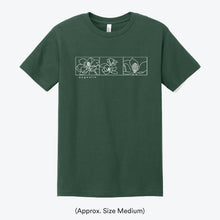  Magnolia 3 Block Tee - Alpine Green
