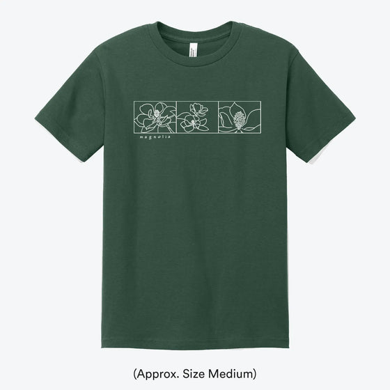 Magnolia 3 Block Tee - Alpine Green