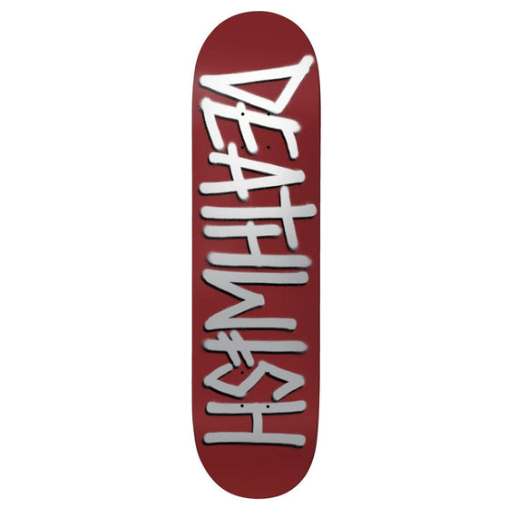 Deathwish - Deathspray Maroon/Silver Deck - 8.75