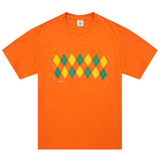 Frog Argyle Tee (Orange) - Large