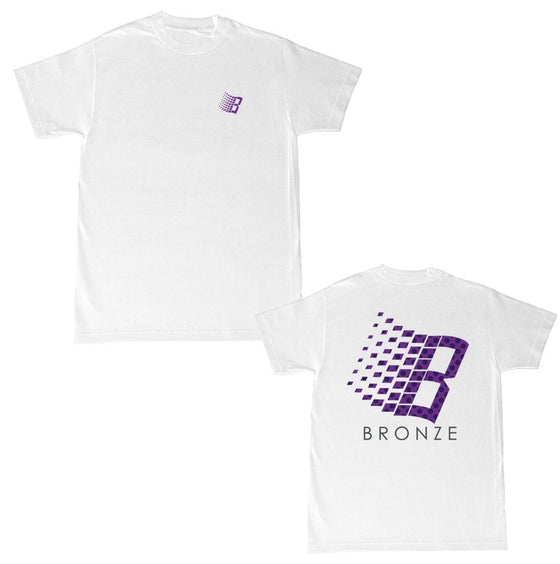 Bronze 56K Polka Dot Logo Tee - White - Medium