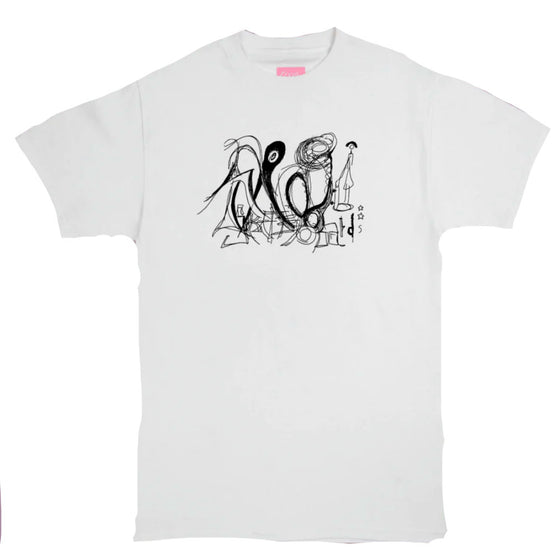 Frog Scribble Daddy Tee (White) - Medium