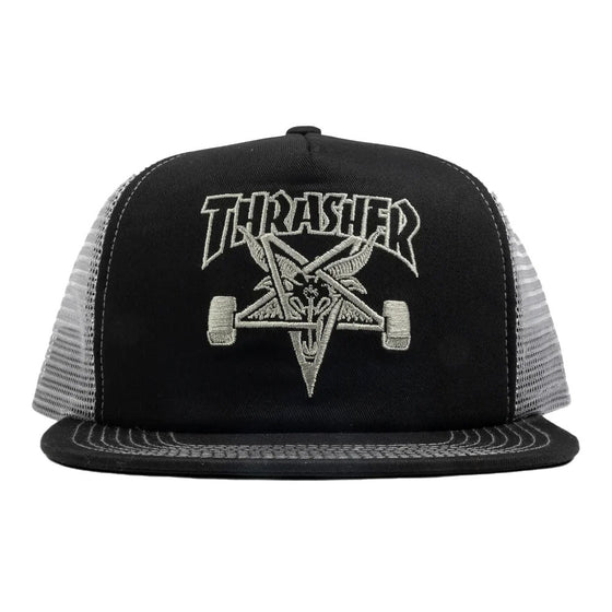 THRASHER SKATEGOAT TRUCKER BLACK / GREY