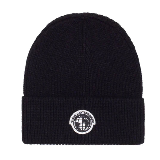 Fucking Awesome World Cuff Beanie - Black