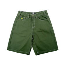  Theories Plaza Denim Shorts - Hunter Green - size 34