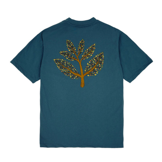 Magenta Tree Plant Tee - Petrol Blue - XL