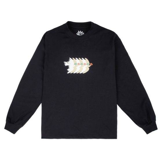 Magenta Doves LS Tee Black - Large