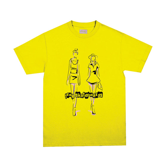Frog Girl Bosses Tee - Yellow - Medium