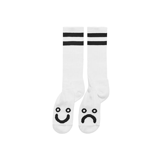 Polar Happy Sad Socks - White - (39-42)
