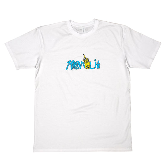 Magnolia Flame Tee - White
