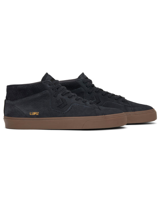 Converse Louie Mid - Black/Black/Gum