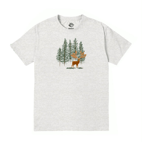 Magenta Deer Tee - Ash - XL