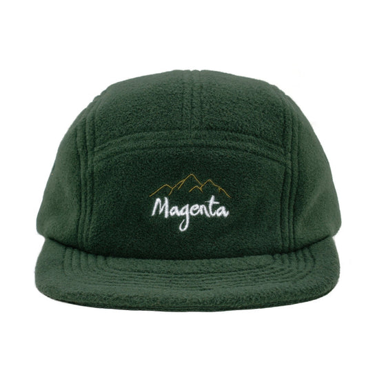 Magenta Mountain Fleece 5-Panel Hat - Khaki/Green