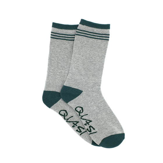 Quasi Note Sock - Grey/Forest