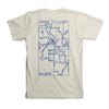 Magnolia Map Tee - Off White/Navy