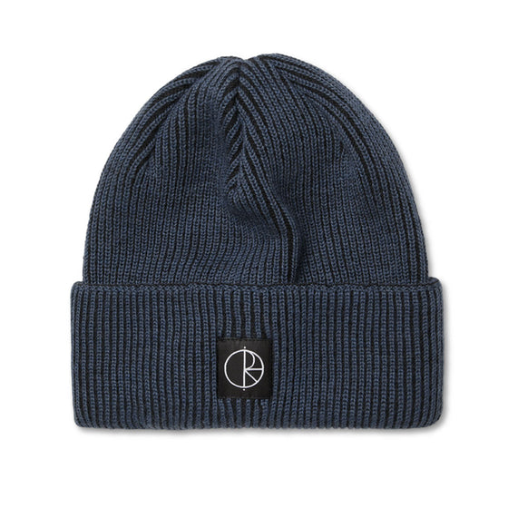 Lines Merino Beanie (Grey Blue) - O/S