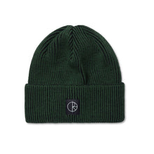  Polar Lines Merino Beanie (Dark Green) - O/S