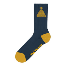  Theories Theoramid Crew Sock - Navy/Yellow